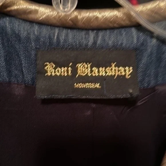 Vintage Roni Blanshay Montreal Luxury Denim Jacket - Picture 4 of 4